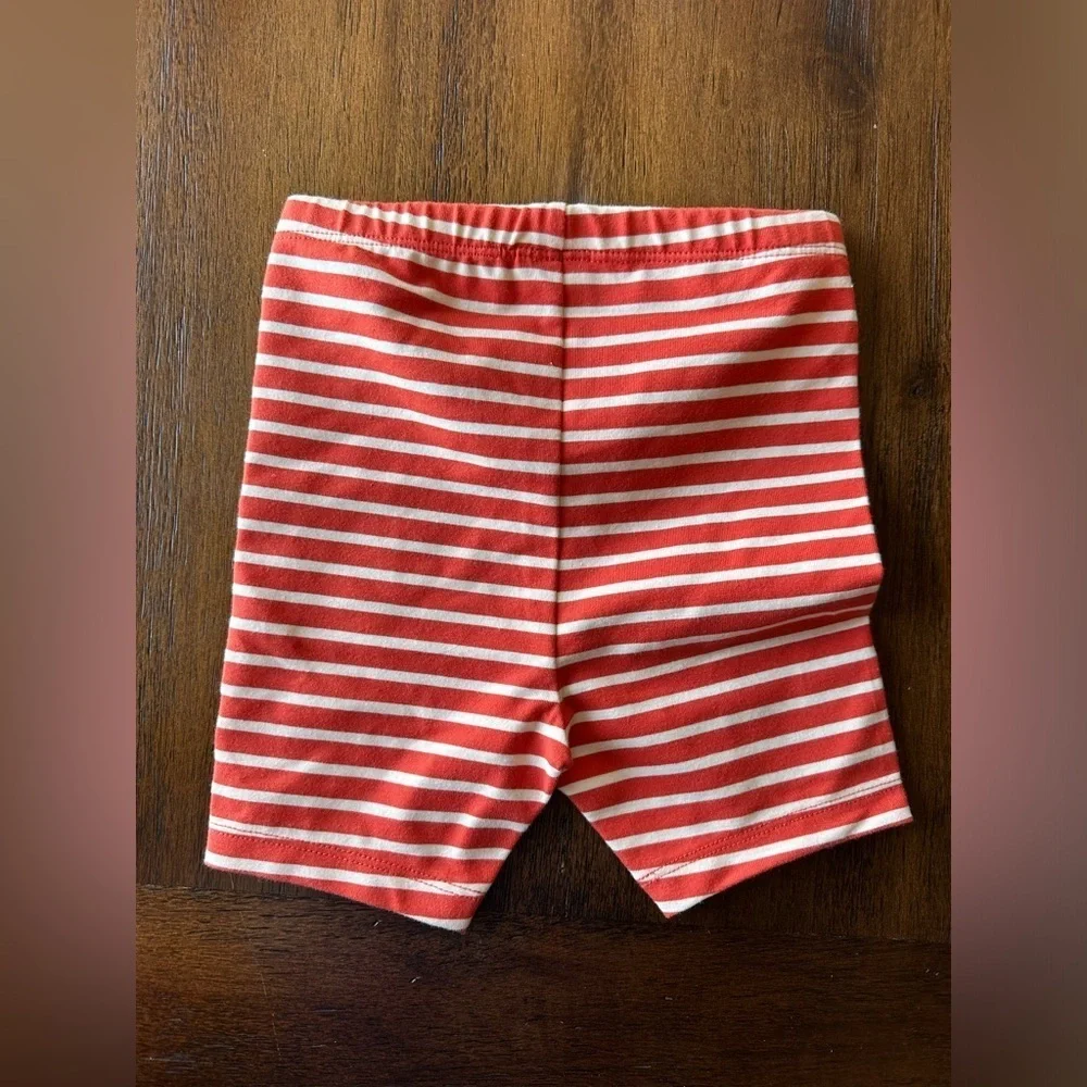 Hannah Anderson Red and White Striped Shorts-  2T
